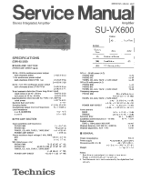 Technics - SUVX-600 - Service manual 